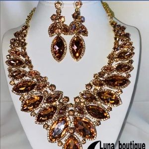 Statement Necklace and Earrings Set